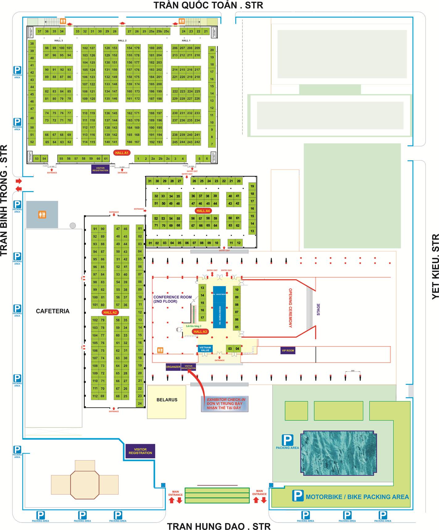 Sơ đồ Hội chợ Hàng Công nghiệp